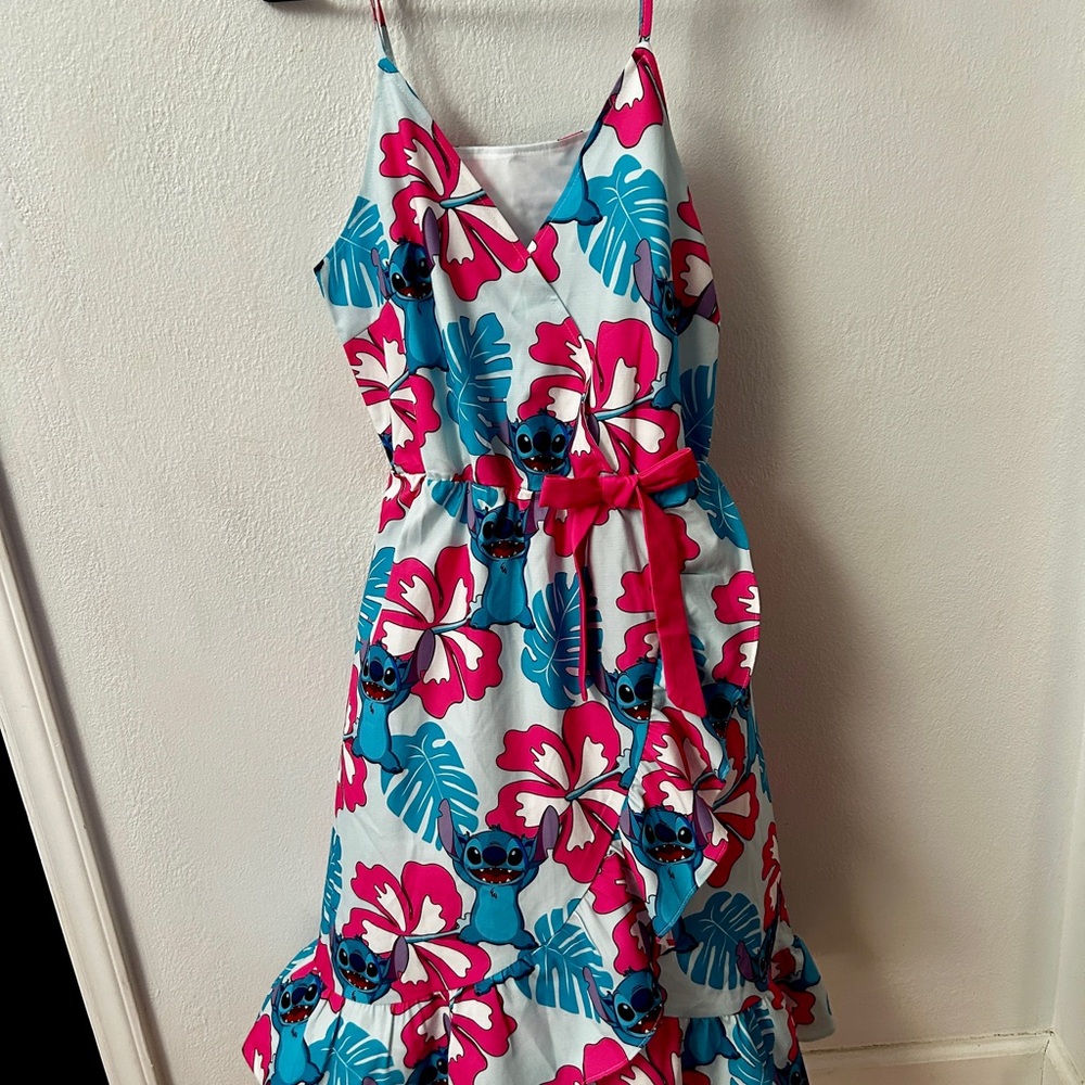 PatPat Women's Dress with Pink and Blue Floral Design